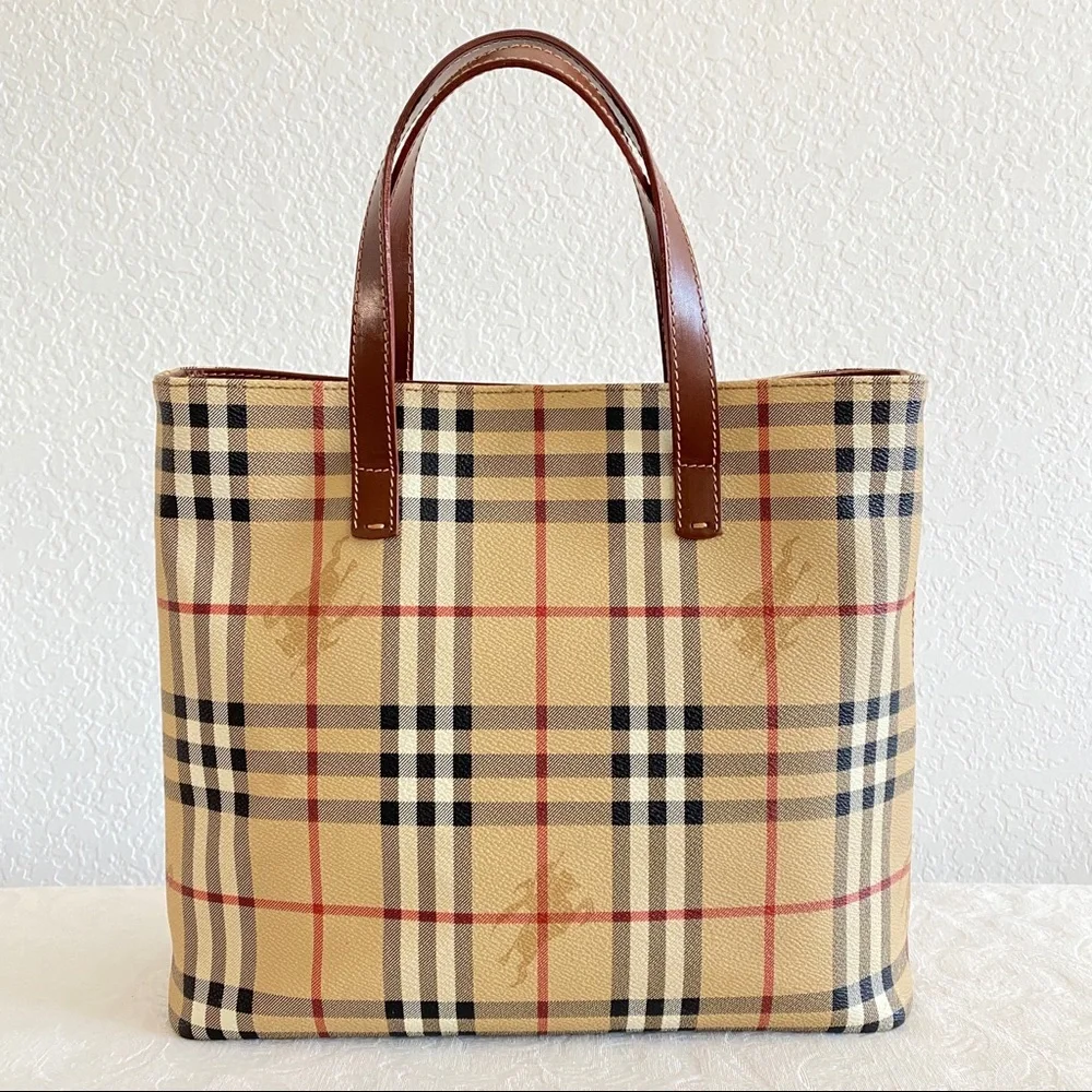 Burberry check tote